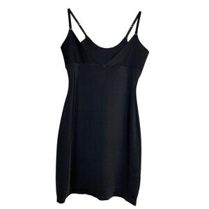 Black Slip Dress XL Simply Perfect By Warners Shapewear Sexy Bodycon Smoothing